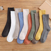 Socks Women's Mid-calf Length Socks Autumn And Winter Cotton Socks Students Korean Style Women's Socks Stockings Japanese Style Loose Socks