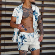 Loose Shirt Casual Men's Shorts Short Sleeve Suit