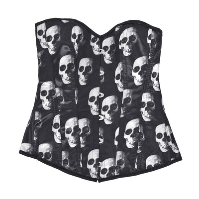 Skull Strapless Court Corset Women's Top