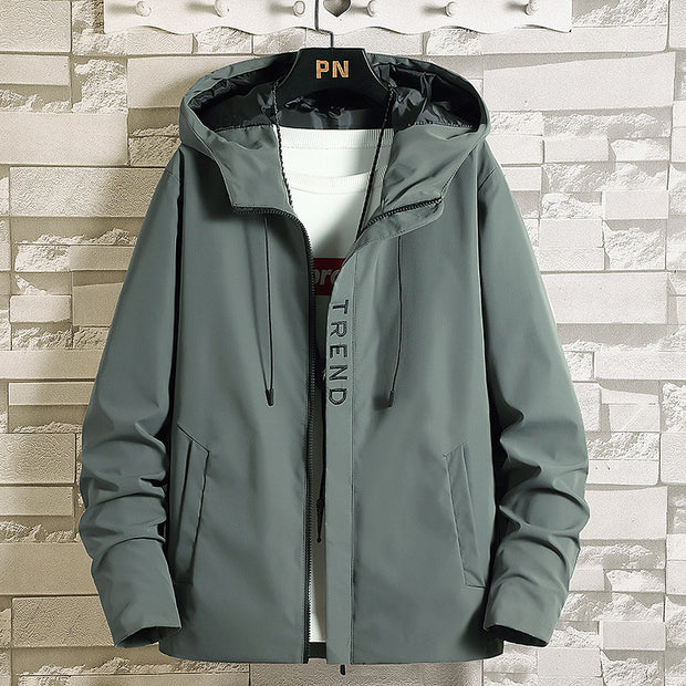 Hooded Loose Fit Sporty Coats