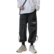 Drawstring Drawstring Pants Men's Trendy Functional Overalls Loose Casual Pants