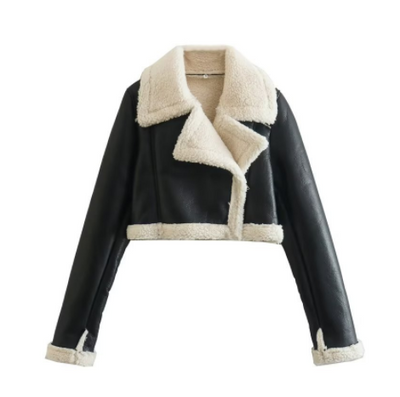 Women's Street Fashion Fleece Fur Jacket