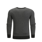 Cotton Spliced Pullovers Sweater Men Casual Warm O-neck Mens Knitted Sweater Winter Fashion Sweaters