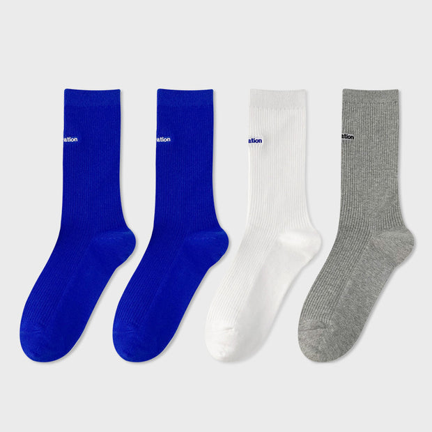 Women's Cotton Mid-tube Socks