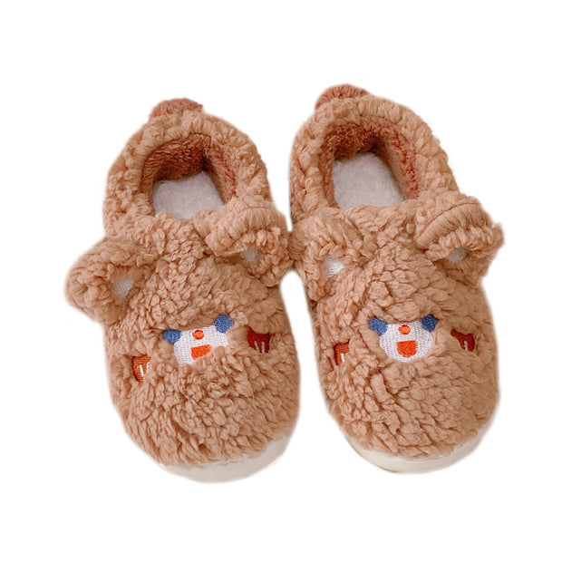 Home Indoor Household Couple Plush Slippers