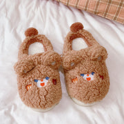 Home Indoor Household Couple Plush Slippers