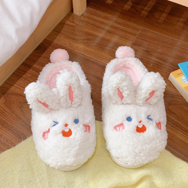 Home Indoor Household Couple Plush Slippers