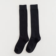 Solid Color Calf Socks Women's Cotton Long Socks