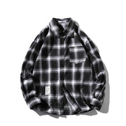 Teen Fashion Plaid Long-sleeved Shirt