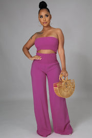 Women's Tube Top Pants Women's Two Piece Set