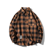 Teen Fashion Plaid Long-sleeved Shirt